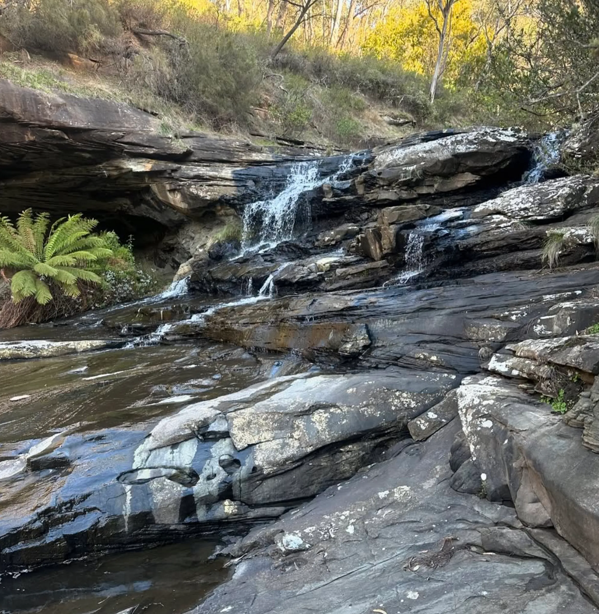 misty waterfalls, Kalimna Falls