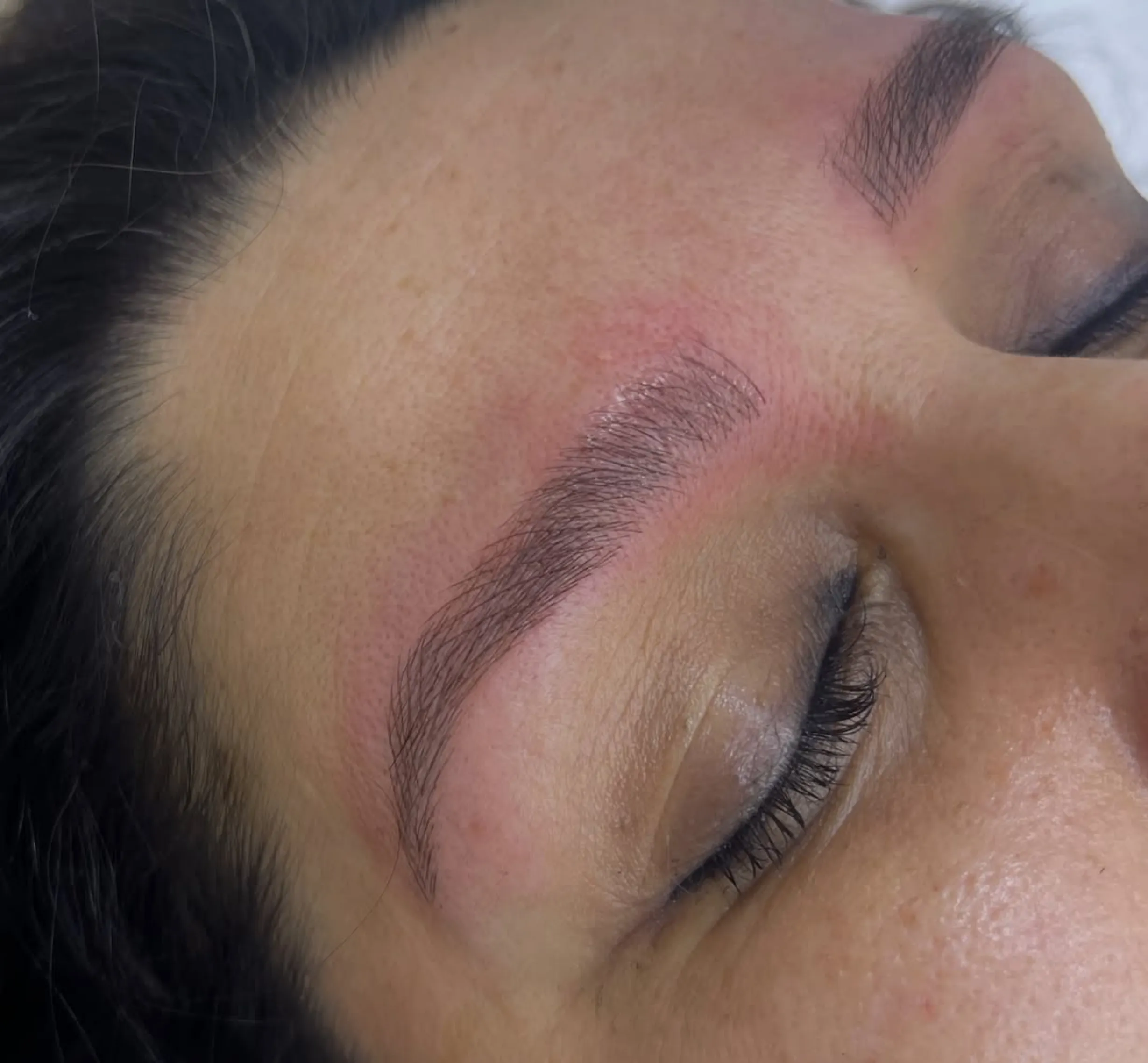microblading touch up session