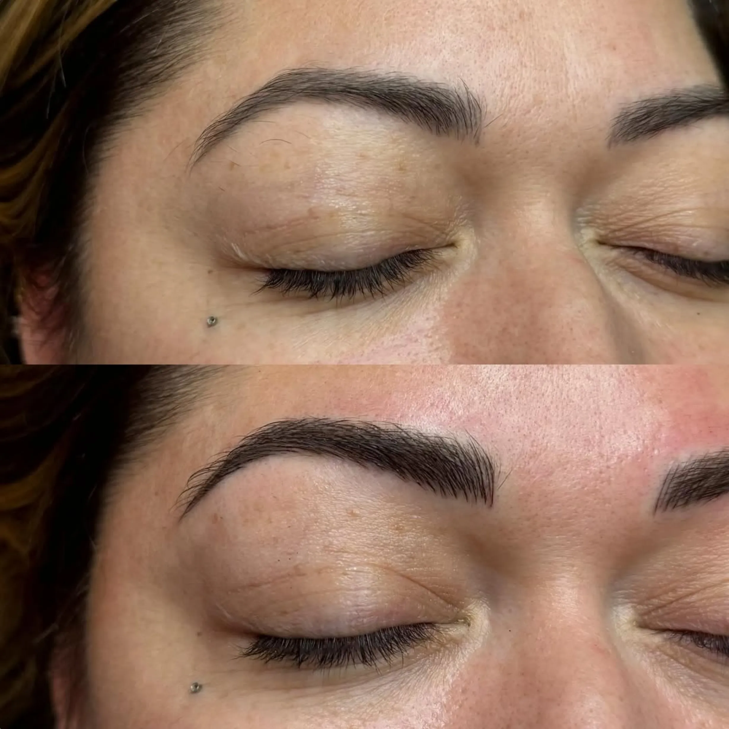 microblading healing stages