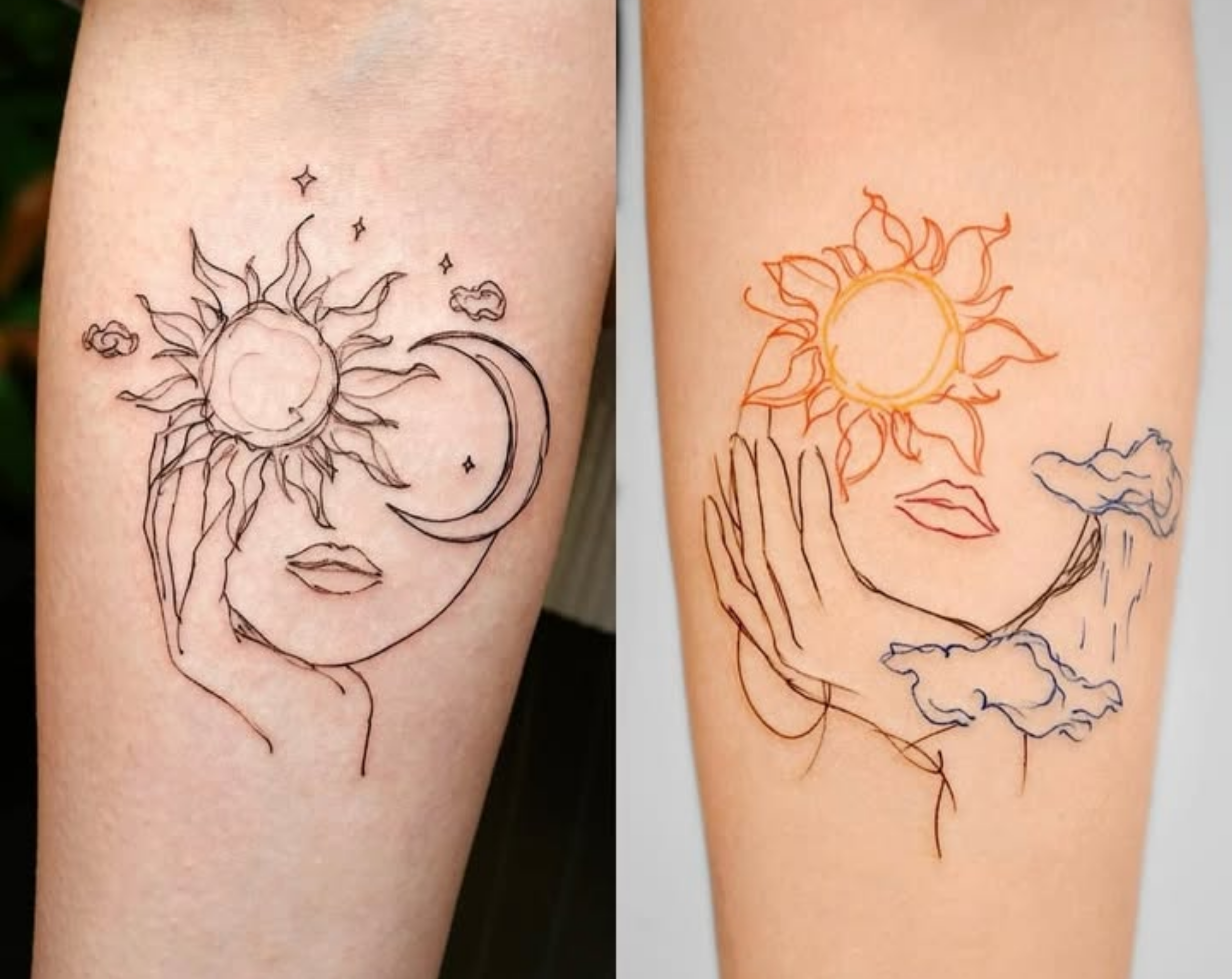 black vs colour tattoos longevity